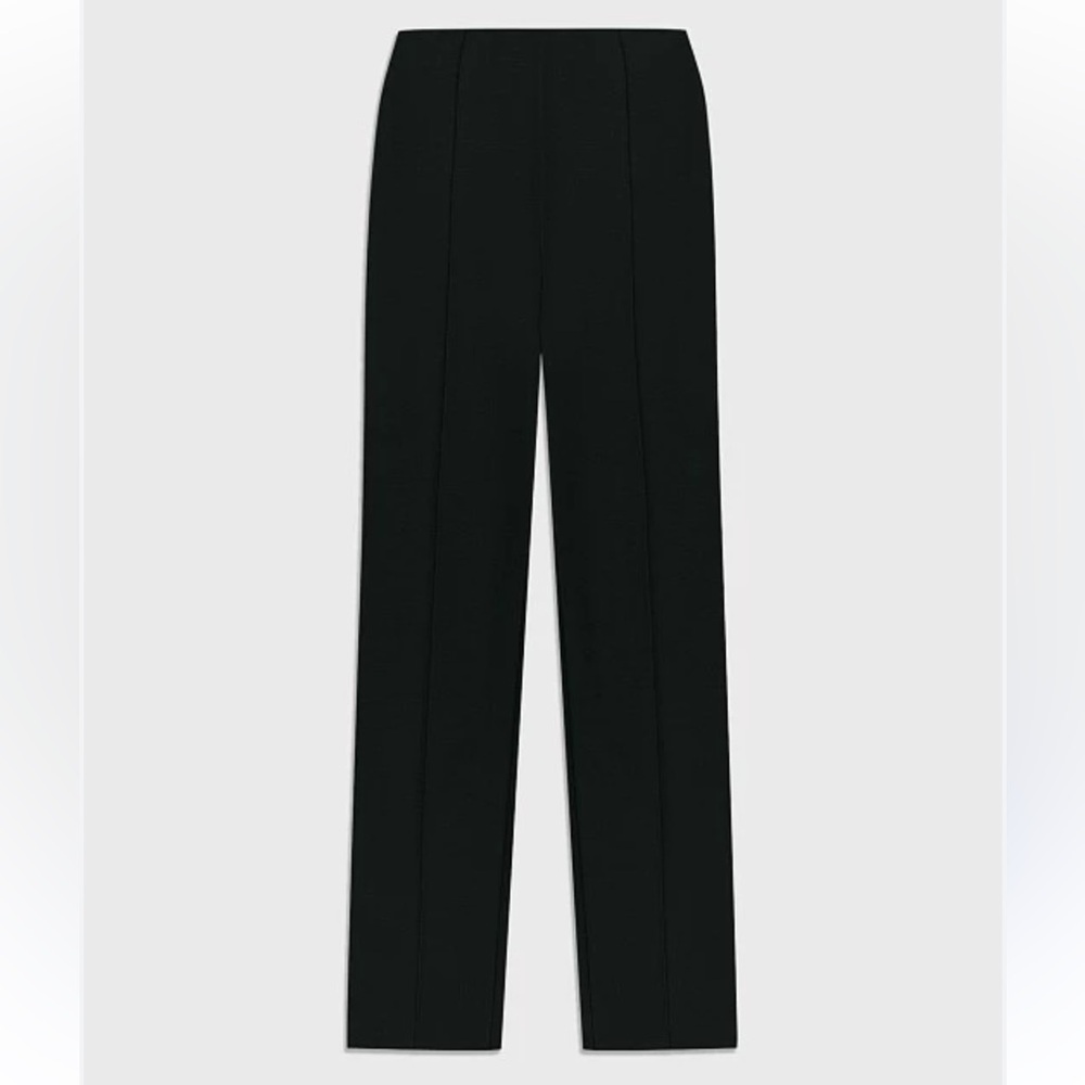 Black Wide Leg Dress Pants Size 12 | High Waisted Elegant Office Trousers